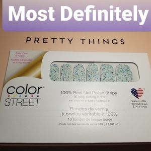 Color Street Most Definitely- clear glitter overlay